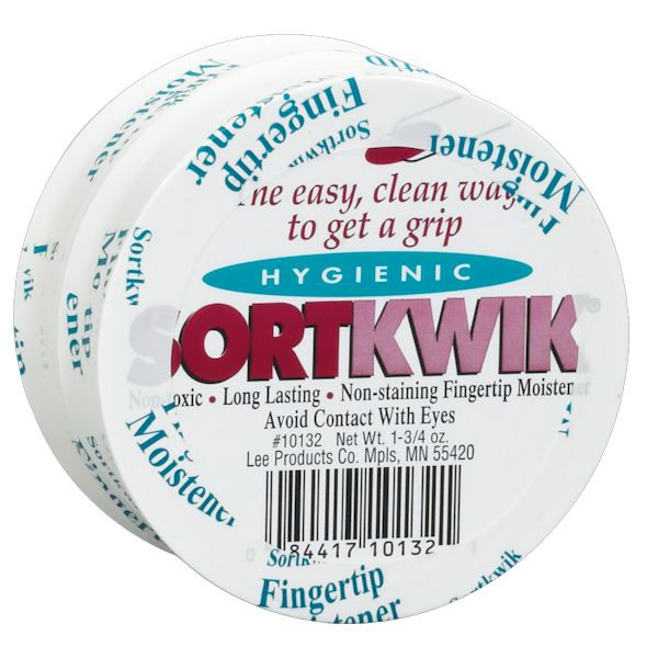 Top view of Sortkwik 1-3/4 oz Hygienic Fingertip Moistener - 2-PACK