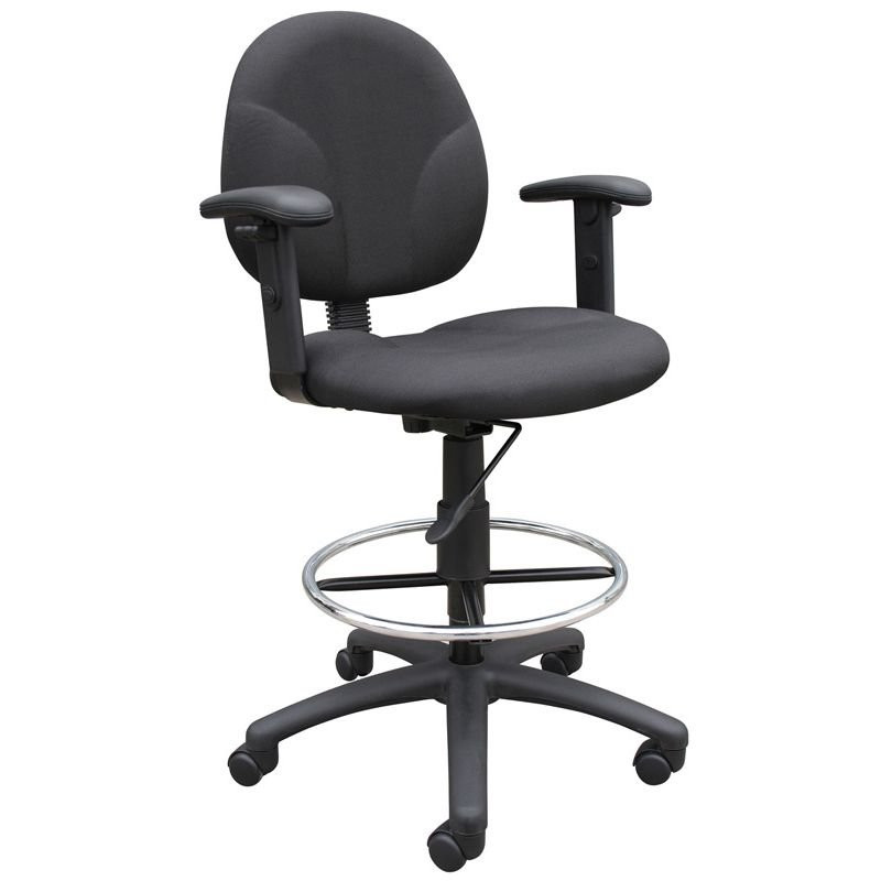 Black Cashier Stools with armrests