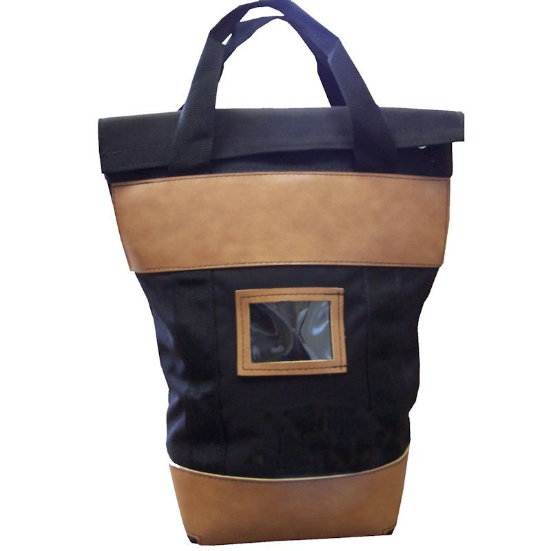 Fire resistant locking courier bag 