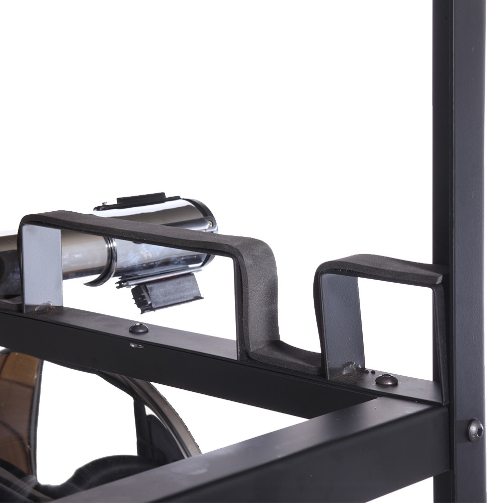 padded slots to protect finish on posts 