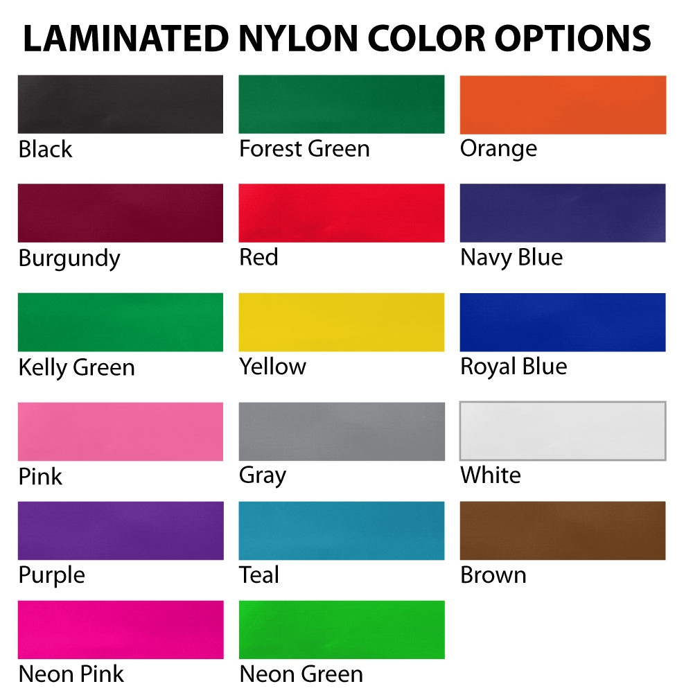 Laminated Nylon Color Options