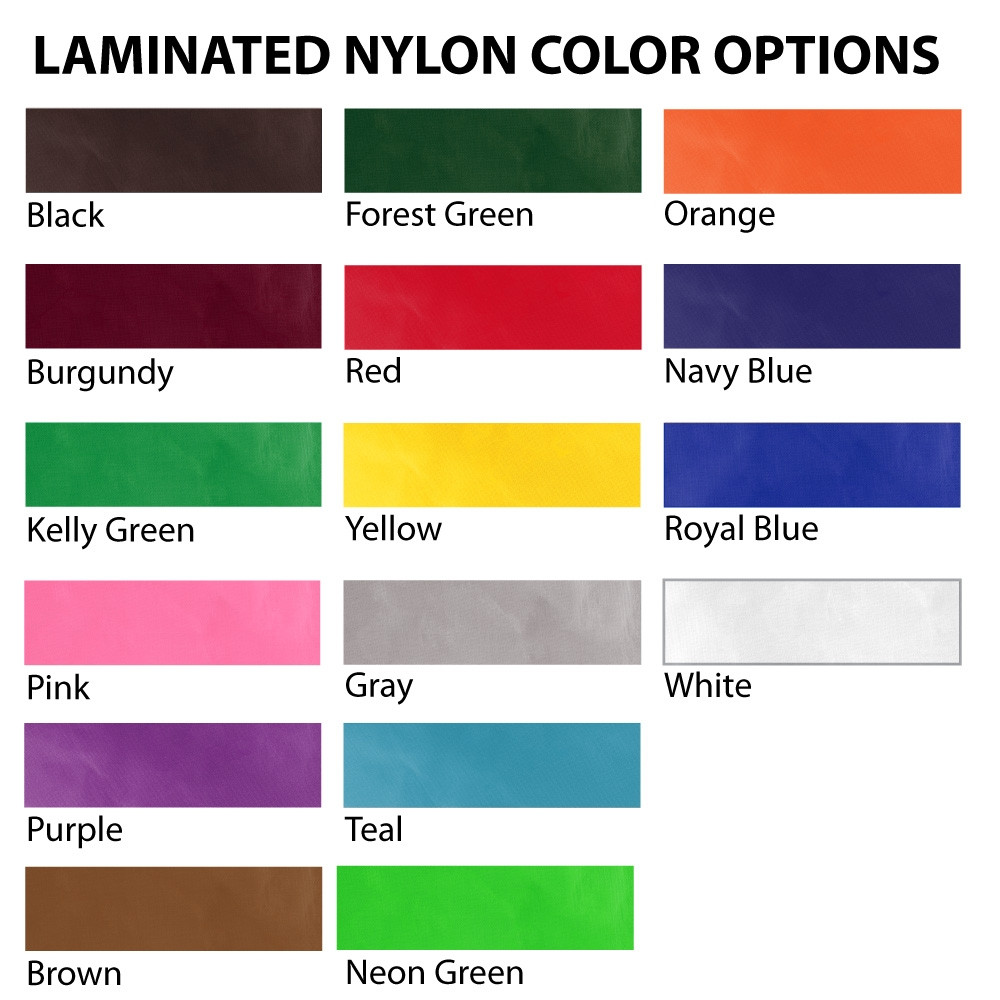 Laminated Nylon Color Options