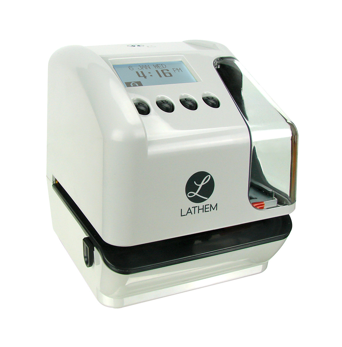 Lathem LT5000 Electronic Time Date & Numbering Stamper side view