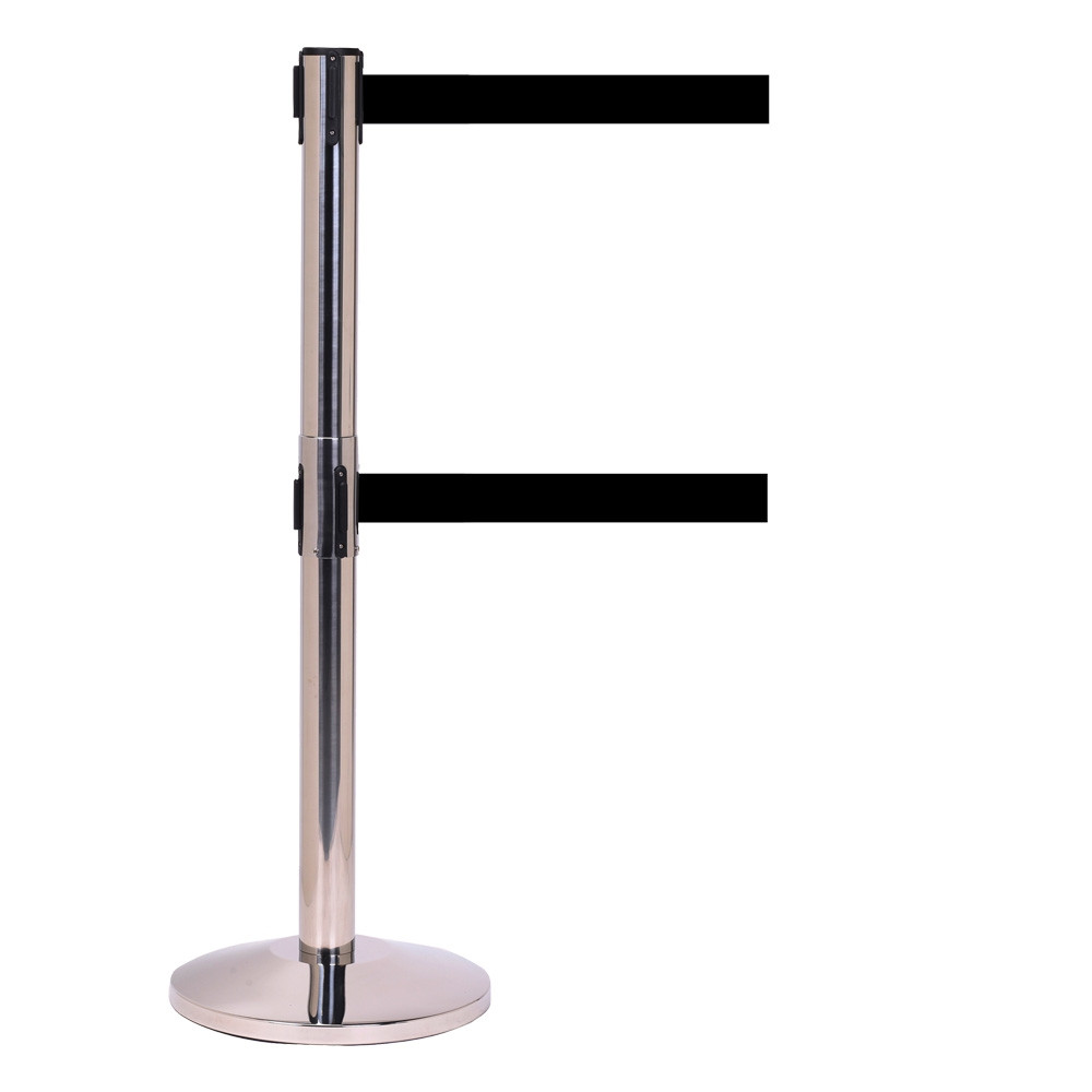 QueueMaster 550 Retractable Dual Belt Posts - Set of 2