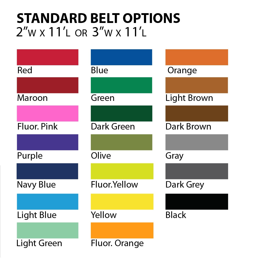 Belt Color Options 