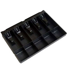 (W x H x D): 15.625" x  2.375" x 11" Model 5P Plastic Money Tray Only