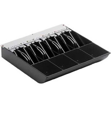 (W x H x D): 11.1" x 2-1/2" x 10.9" Replacement Cash and Coin Tray