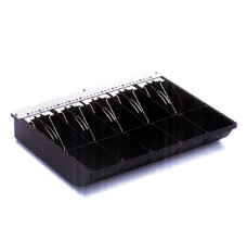 (W x H x D): 13.8" x 2.5" x 11.3" Currency Tray with 5 Currency and 5 Coin Compartments