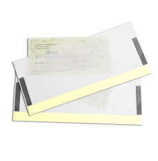 (W x H): 9 x 4 Translucent Document Carrier, Onion Skin with Canary MICR Strip - 500 Per Box