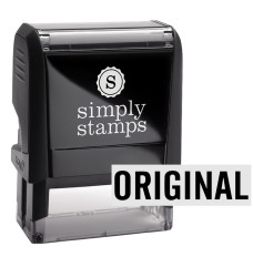(W x H): 1-2/5" x 1/2" Self-Inking Stamp - Original