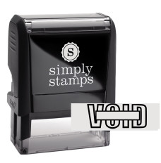(W x H): 1-2/5" x 1/2" Self-Inking Stamp - Void with Date Box