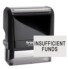 Self-Inking Stamp - Insufficient Funds  - Black