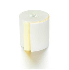 Carbonless Restaurant Printer Paper - 2 part White/Canary 3-1/4W x 120ft. L - 50 rolls/case