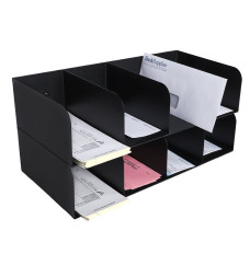 STEELMASTER® Check Separator - 8 Pocket - Black front with checks