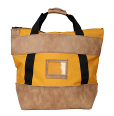 (W x H x D): 18" x 18" x 8" - Locking Courier Bag - Quick Ship - Gold