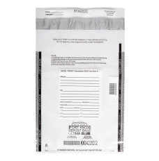 Ultima Blue® Clear Deposit Bag - 10W x 14H - Front