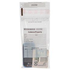 (W x H): 5" x 9" Tamper-Evident Property Evidence Bags - 1000 Per Pack