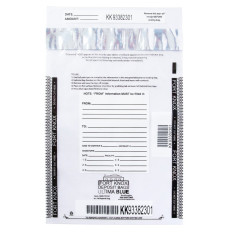 Ultima Blue® Clear Deposit Bags - 8W x 10H - Front