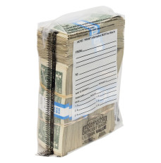 Ultima Value® Clear Deposit Bags - 9W x 12H - full side view