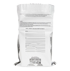 Ultima Blue® White Deposit Bags - 9W x 12H - Front