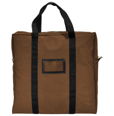 (W x H x D): 20" x 20" x 5" - ATM Cassette Lockable Courier Bag - 1000 Denier Nylon - Brown