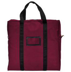 (W x H x D): 20" x 20" x 5" - ATM Cassette Lockable Courier Bag - 1000 Denier Nylon - Burgundy