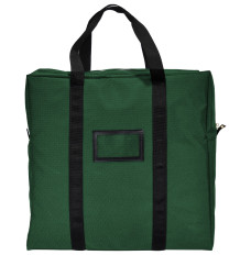 (W x H x D): 20" x 20" x 5" - ATM Cassette Lockable Courier Bag - 1000 Denier Nylon - Forest Green