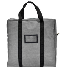 (W x H x D): 20" x 20" x 5" - ATM Cassette Lockable Courier Bag - 1000 Denier Nylon - Gray