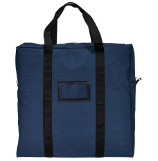 (W x H x D): 20" x 20" x 5" - ATM Cassette Lockable Courier Bag - 1000 Denier Nylon - Navy Blue