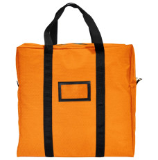 (W x H x D): 20" x 20" x 5" - ATM Cassette Lockable Courier Bag - 1000 Denier Nylon - Orange