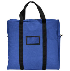 (W x H x D): 20" x 20" x 5" - ATM Cassette Lockable Courier Bag - 1000 Denier Nylon - Royal Blue