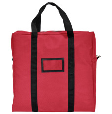 (W x H x D): 20" x 20" x 5" - ATM Cassette Lockable Courier Bag - 1000 Denier Nylon - Red