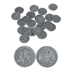 Realistic Play Money - Quarter Coins