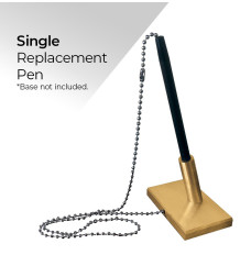 Antimicrobial Lobby Counter Single Replacement Pen - Satin Gold