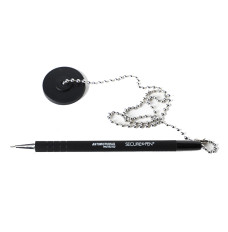 MMF Industries Secure-A-Pen Anti-Microbial Counter Pen, Black