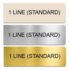 2/3 Size Magnetic Rounded Corner Nameplate Insert