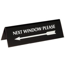 Next Window Please w/ Arrow Silver on Black