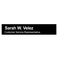 Standard Magnetic Nameplate Insert - Square - 9.125W x 1.75H