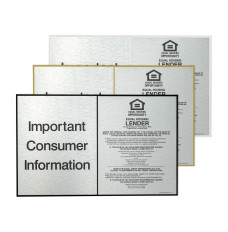 Aluminum Wall Frame for 2 Compliance Signs