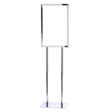 (W x H): 14" x 22" Chrome Poster Stand