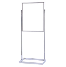 (W x H): 22" x 28" Chrome Poster Stand