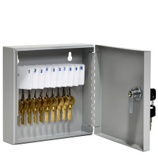 Single Lock Fort Knox™ Key Cabinet - 10 Key Capacity - Keyed Differently - Open Door