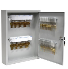 Single Lock Fort Knox™ Key Cabinet - 60 Key Capacity - Keyed Differently - Open Door