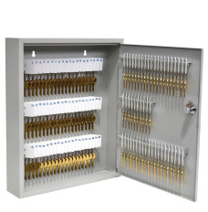 Single Lock Fort Knox™ Key Cabinet - 110 Key Capacity - Keyed Differently - Open Door