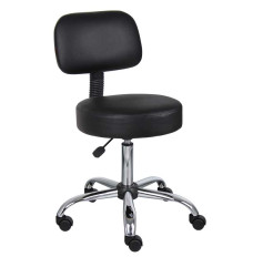 Teller Window Stool - Black - With back
