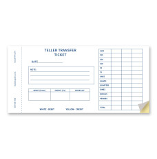 Teller Transfer Ticket - 2-part forms