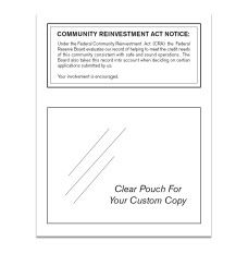 Community Reinvestment Act (Federal Reserve) 11W x 14H - White