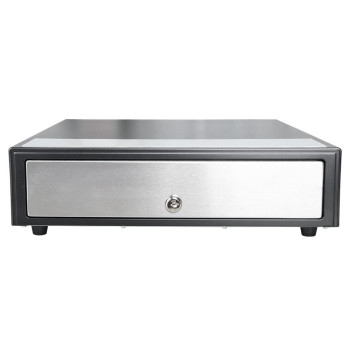 STEELMASTER® Manual Cash Drawer with Push to Open Front Drawer, 15.9W x 4.46H x 16.7D