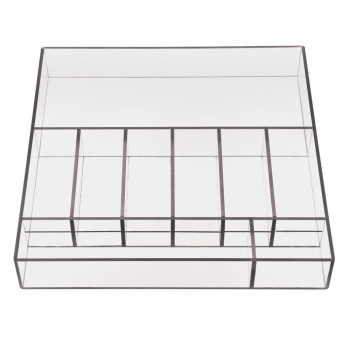 (W x H x D): 17-1/2W x 3H x 17-1/2D Currency Tray - Clear
