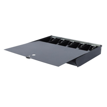 Cash Tray with Flat Key Lock Cover - Keyed Alike 16W x 2-1/4H x 11-1/4D